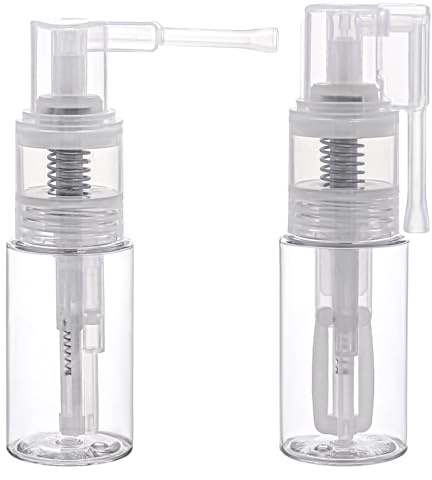 KALIONE 2 Stück 35 ml Glitzer-Staubsprüher, Tragbar, Abnehmbarer Reise-Sprühflaschenbehälter, Transparente Bastel-Glitzer-Sprühflasche für Bastelkarten, Mehrzweck-Sprühflasche aus leerem Kunststoff