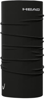 HEAD Original Tube Plain Kids, Multifunktionstuch Kidssize Kids Unisex Schlauchschal Kinder Mädchen Jungen Winter Winddicht Skifahren Radfahren Schlauchtuch Tube Bandana Schlauchtuch (Schwarz)