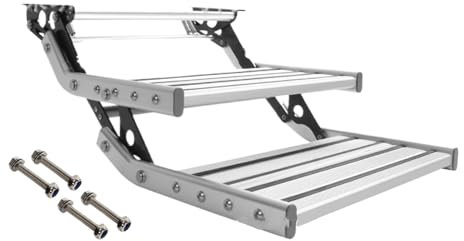 Double layer,Trittstufe Für Wohnmobile,Trittstufe Single Step Manual Aluminium,Trittstufe Tritt Einstieg Für Wohnmobil Wohnwagen
