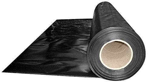 VEPATIM Abdeckfolie Baufolie schwarz opak 1500mm x 50m 150my LDPE