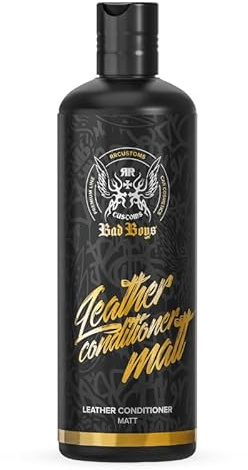 RR Customs Bad Boys Leather Conditioner - Acondicionador para cuero liso para coche y hogar, 0,5 L