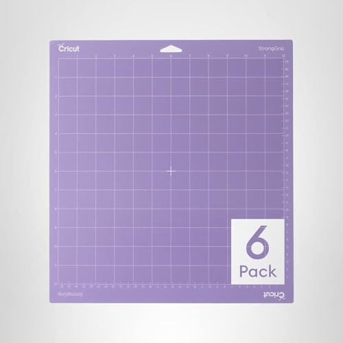 Cricut StrongGrip Lot de 6 tapis 30,5 x 30,5 cm, 12 x 12, Violet Clair