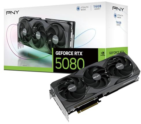 PNY Carte Graphique GEFORCE RTX™ 5080 16Go Triple Fan DLSS 4