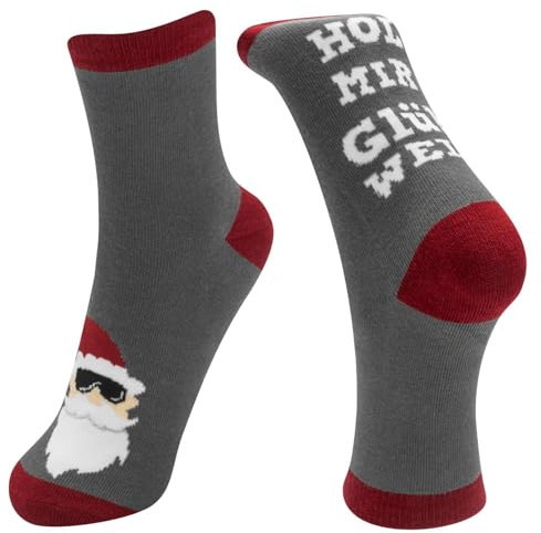 GRUSS & CO Zaubersocken Männer Glühwein | Herrensocken, gepresst, Größe 41-46 | Geschenk, lustige Überraschung | 74400