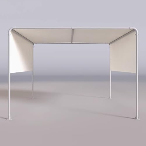 Outdoor Pergola with Retractable Canopy, Aluminum Frame Outdoor Shelter, Patio Metal Garden Pergola, V-shaped Scientific Drainage, for Lawn, Garden(B,60cm)