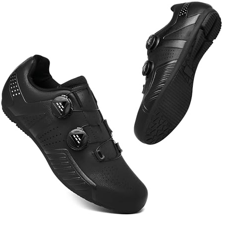 Treer Rennradschuhe Herren Damen, Rennrad Schuhe Fahrradschuhe Keine Cleats Schuh Mountain Bikes Schuhe, Kompatibel Outdoor Radschuhe Fahrrad Indoor Spin 36EU-47EU