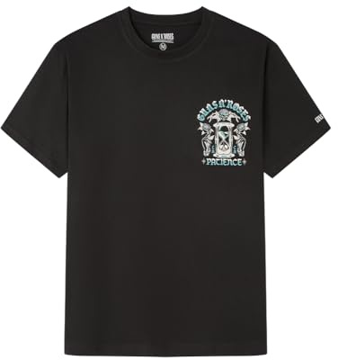 Springfield Guns and Roses Patience SS Grpahic T-Shirt. 100% Bci Cotton Camiseta De Algodón Hombre