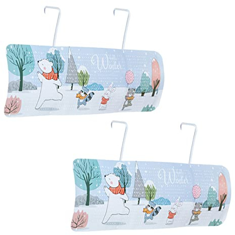 CONGARTENO 2 piezas Deflector de Aire para Aire Acondicionado Abs Ajustable para Control de Viento Diseño Resistente y Fácil de Limpiar de Unidades para Pared