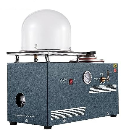 Macchina for investimento a cera persa for investimento in fusione sottovuoto for gioielli da 2 litri con campana da 9x8 pollici adatta for rame argento dorato per il lavoro