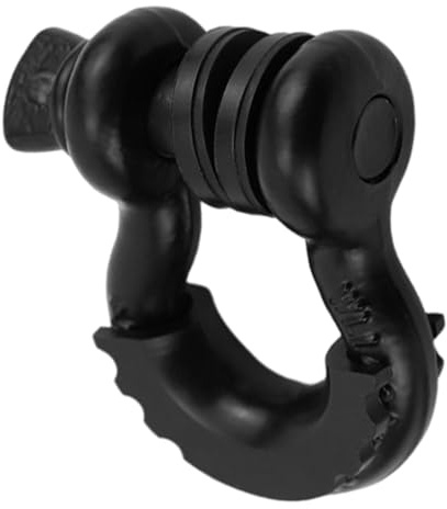 Manille de Treuil de Remorquage - Manille de Récupération 3/4 pour Véhicule Tout Terrain | 19000 kilogrammes Résistance à la Rupture Sangle de Remorquage Grande à Arc avec Rondelle Isolante Po