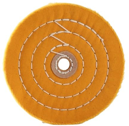 Rueda de pulido de orificio pequeño, paño de algodón blanco/amarillo, amoladora de fieltro de 50-200 mm for pulir y esmerilar.(Yellow,200mm)