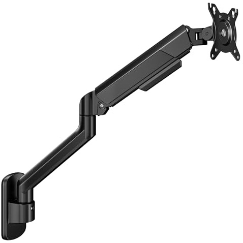 ARES WING 17-40 Zoll Monitor Wandhalterung für LED/LCD Bildschirm, Monitor Halterung Wand, Monitor Arm Wall Mount mit Höhenverstellbar Neigbar Drehbar, Max12KG, VESA 75/100