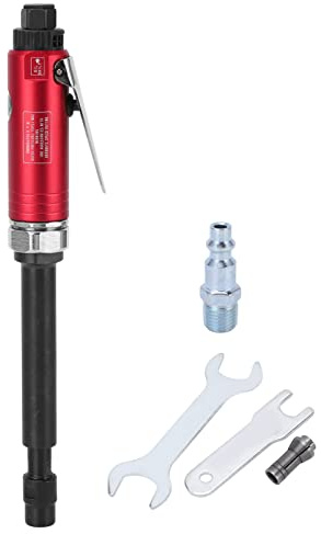 Amoladora neumática de aire 20000 RPM 90 PSI, máquina de esmerilado neumática con eje extendido, incluye mandriles de 3 mm y 6 mm para pulido de metales, eliminación de óxido y rep (Estilo