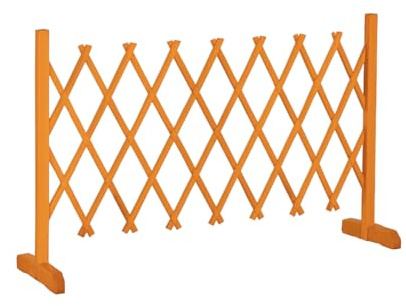 Staccionata in Legno Estensibile 120-200cm | Recinzione per Terrazzo, Giardino, Bar, Ristoranti, Divisorio Salvaspazio Pieghevole, Traliccio Decorativo per Piante