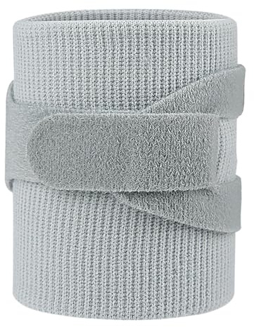 Sdlnklm Muñequera Banda de Compresión Soporte Ajustable Transpirable Articulación Muñeca Protección Deportiva Adecuada para Entrenamiento Juegos de Ejercicio, Gris