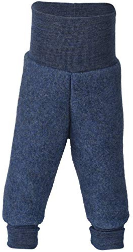 Baby Hose Fleece, 100% Schurwolle, Engel Natur mit Nabelbund