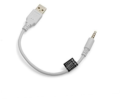 System-S Câble audio USB type A vers jack 3,5 mm Blanc 20 cm