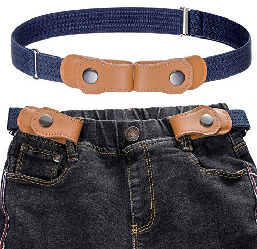 Kajeer Kindergürtel Ohne Schnalle für Jungen & Mädchen - Elastisch & Verstellbar (55-95 cm) Dehnbarer Stretch-Gürtel für Jeans, Hosen, Anzug (4-15 Jahre)