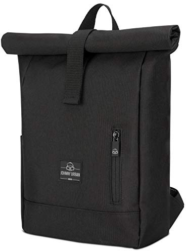 Johnny Urban Rucksack Kinder Jungen & Mädchen Schwarz - Junior Aaron - Kinderrucksack mit Brustgurt - Aus recyceltem Material - Ab 3 Jahre - 8L - Wasserabweisend