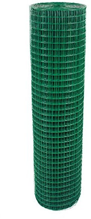 HYGRAD® 1 x 1 Welded Galvanised PVC Plastic Coated Fencing Chicken Wire Mesh Aviary Garden NEW (1.2M X 45M)