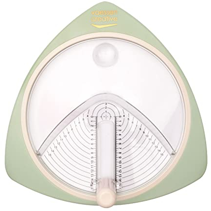 Vaessen Creative Kreisschneider Papier, Circle Cutter, Zum Ausschneiden Von Kreisen Mit Einem Durchmesser Von 2,5 – 15 cm, Mintgrün, Schneidet Papier, Cardstock, Fotos, Moosgummi, Pappe uvm.