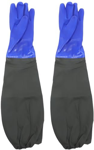 SOESFOUFU Lange Wasserdichte Angelhandschuhe Professionelle Gartenhandschuhe Multifunktionale Reinigungshandschuhe Tragbare Outdoor-pflanzhandschuhe Langlebige Fischfanghandschuhe Für Täglic