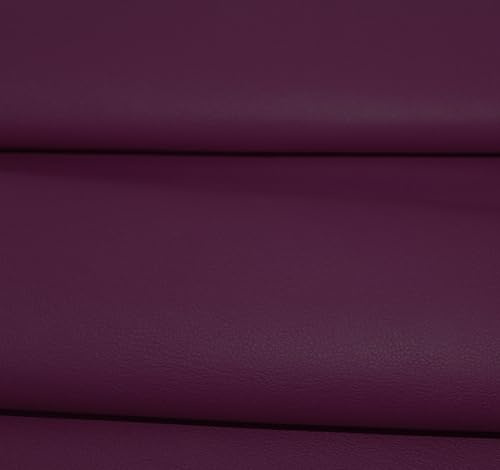 econuk - Simili cuir au metrepour tapisserie 140 x 50 cm (fabriqué en Europe) cuir synthétique doux au toucher pour travaux manuels, meubles, canapé, assises, chaises, sacs (bordeaux)