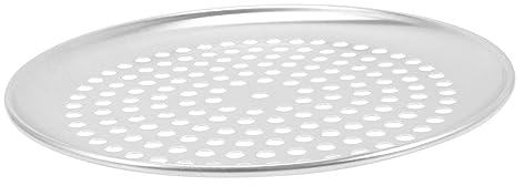 COLLBATH Teglia Per Pizza Acciaio Inossidabile Con Fori Utensile Da Cucina Per Pizza Per Forno Resistente e Perfetta Per Pane e Pancake