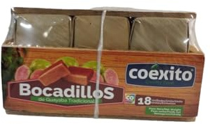DULCE DE GUAYABA - COEXITO - BOCADILLOS DE TRADICIONAL - 18 UNIDADES - 540 G