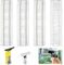 4 Stück Ersatzmikrofaser Wischbezug Kompatibel für Karcher WV1 WV2 WV5 Fenstersauger Sprühflasche Zubehör Fensterreiniger Ersatzteile