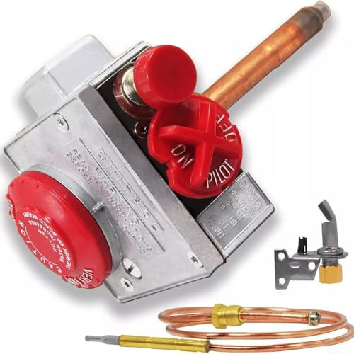 110-326 Natural Gas Water Heater Thermostat Valve with ECO, 3.5 WC Pressure Regulation, 160F Temperature Setting