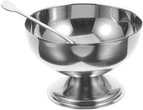 Cabilock Edelstahl Dessertbecher Kreative Eisschalen Puddingbecher Salat-bowl Für Zuhause Sicher Stylish Für Desserts Joghurt Und Obst