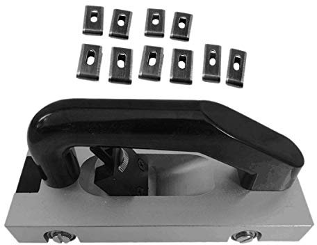 Outil de rainurage en vinyle à lame en U pour rainurer et rainurer le sol Design à roulettes pour une traction facile Idéal pour les sols en PVC et vinyle Comprend un kit d'ailettes en plastique