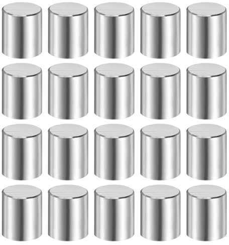 sourcing map 20Pcs 10x12mm Dowel Pins 316L Stainless Steel Silver Tone | Cylindrical Dowel Pins,Shelf Support Peg Pin,Rod Fasten Elements,Metal Shelf Pegs