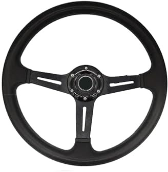 Volant Voiture, Volant Voiture Sport Volants de course en PU de 14 pouces, volant sport profond universel