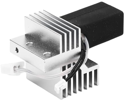 YWBL-WH 3D-Drucker-Keramik-Hotend-Kit, Vollmetall-Halsdesign mit Eloxiertem Kühlkörper für Kohlenstoff, Inklusive 0,2 Mm, 0,4 Mm, 0,6 Mm und 0,8 Mm Düse