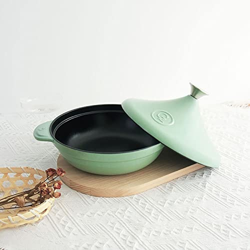 kitchenware,Cast Iron Tagine Pot, Cast Iron Tagine Pot Non Stick ed Casserole Tajine Pot, Pot, Oven with 2 Handles and Lid
