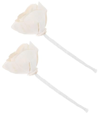 minkissy Diffusore di Fragranze Floreali con Cordoncino di Cotone 2 Pezzi per Aromaterapia, Materiale Sola, per Scrivania e Centrotavola