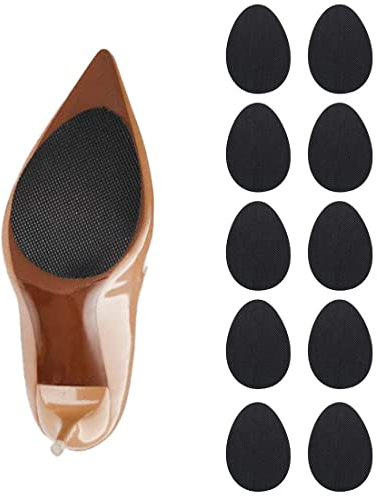 JJOnlineStore - 5 pairs Anti-Slip Self Adhesive Stick on Shoe Grip | Anti Slip Shoe Pads | Non-Slip Rubber Sole Protectors | Stick On Soles For Ladies Shoes/Men's Shoes/High Heels