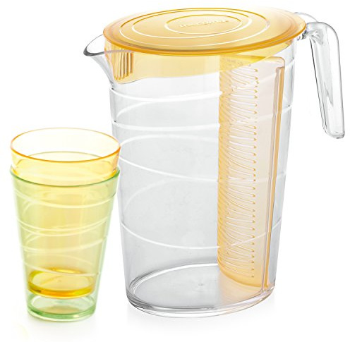 Tescoma Mydrink 4 Cups Pitcher with Lid, Orange, 2.5 Litre