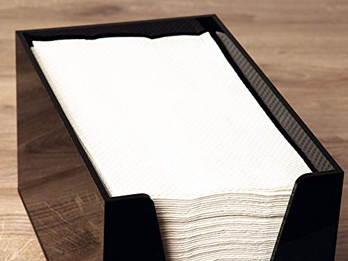 MANK Handtuchspender aus Kunststoff für COSA Einweghandtücher, Maße 17 x 21 x 15 cm, 1 Stück, in Schwarz – Hygienisch, robust & ideal für Gewerbe und Pflegebereich