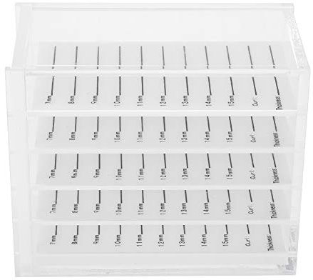 Boîte de rangement pour faux cils 5 couches Faux cils étui de rangement pour soins des cils Boîte porte-conteneur Étuis en plastique Organisateur de maquillage pour salons