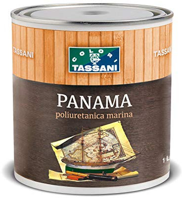 Tassani Panama Vernice Poliuretanica Marina Lucida per Legno, Barche, infissi 0,75 lt
