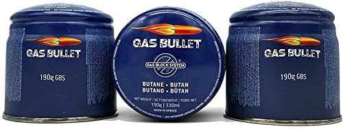 Gas Bullet Gaskartusche 190g als Typ Stechkartusche Outdoor und Camping