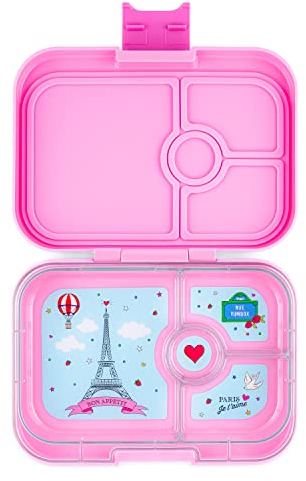 yumbox Panino Leakproof Bento Lunch Box Container for Kids & Adults (Fifi Pink (Paris Tray))