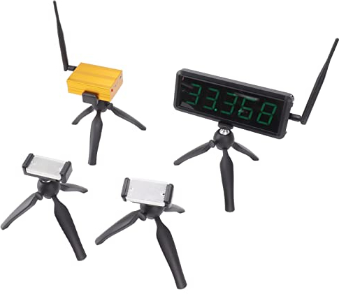 Minuterie de Sprint sans Fil, Chronomètre de Course DC 5V Charge 100-240V avec Supports pour l'entraînement (Prise UE)