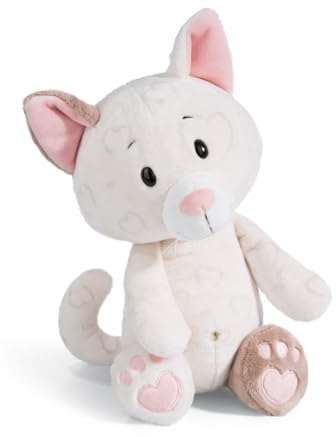 NICI Kuscheltier Love Katze Herzig 25cm Schlenker Green