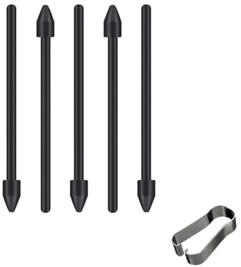 5‑Stück‑Set Ersatz‑Spitzen für Samsung Galaxy Tab S9 FE S‑Pen | 5‑teilige Ersatz‑Spitzen passend für den S‑Pen des Samsung Galaxy Tab S9 FE, zum einfachen Austausch abgenutzter Spitzen
