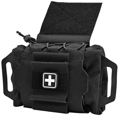 SABADO Erste-Hilfe-Set für schnelles und schnelles Einsatz, taktische IFAK-Tasche, zweiteiliges System, mittelgroßer Rollträger, Hypalon-Griff, Outdoor-Sport, Jagd