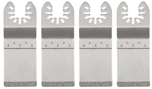 4Pcs Diamond Oscillating Multi Tool Blades, Flush Cutting Oscillating Multitool Saw Blades for Grout Removal, Cleaning Mortar